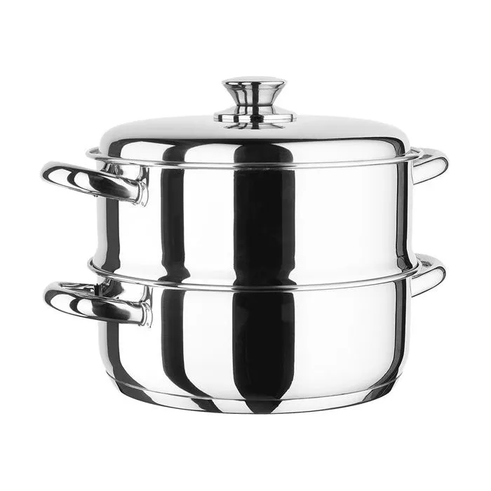 Inoxibar Ensemble cuisson vapeur - Marmite et cuiseur en acier inoxydable Inoxibar Ensemble cuisson vapeur - Marmite et cuiseur en acier inoxydable