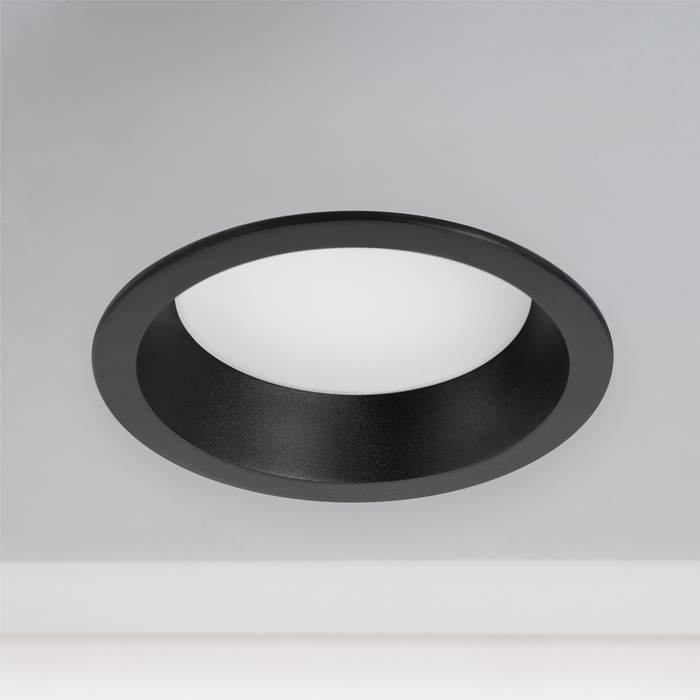 Spot LED Circulaire Downlight 20W 2000Lm 6000K Noir Anti-éblouissant UGR19