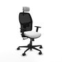 PIQUERAS Y CRESPO Chaise Alfera Synchro Blanc et Noir