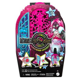 Mattel - Poupée Monster High Skulltimate Secrets Catty avec armoire et plus de 19 surprises