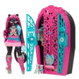Mattel - Poupée Monster High Skulltimate Secrets Catty avec armoire et plus de 19 surprises