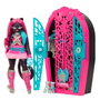 Monster High Poupée et Armoire Skulltimate Secrets - Catty Noir, Collection Hauntlywood Mysteries, avec 19+ Surcharges, Modèle Jbg82 Mattel - Multilingue