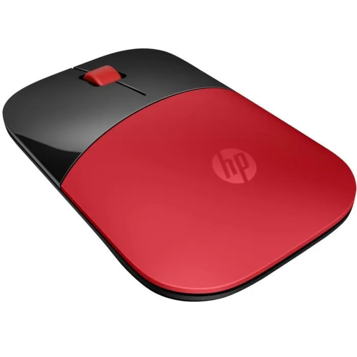 HP Z3700 - Souris sans fil, LED bleue, autonomie 16 mois, rouge cardinal, pour portable