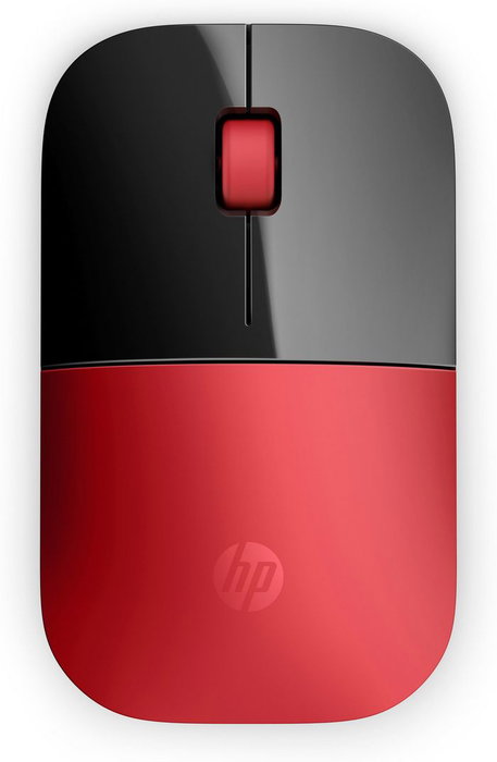 HP Z3700 Souris sans fil ambidextre Rouge cardinal et noir