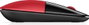 HP Souris sans fil Z3700 Ambidextre RF Optique Rouge et Noir