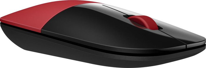 HP Souris sans fil Z3700 Ambidextre RF Optique Rouge et Noir