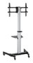 Ewent Soporte Sol Pour TV Mobile Avec Ruedes VESA 600x400, EW1583, Aluminium, Jusqu'à 86 Pouces