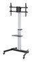 Ewent Soporte Sol Pour TV Mobile Avec Ruedes VESA 600x400, EW1583, Aluminium, Jusqu'à 86 Pouces