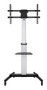 Ewent Soporte Sol Pour TV Mobile Avec Ruedes VESA 600x400, EW1583, Aluminium, Jusqu'à 86 Pouces
