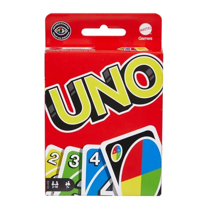 Mattel Jeu de Cartes Uno Classique Clipstrip, Version Française, à partir de 7 ans