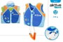 Color Baby Gilet de natation en néoprène Aqua Sport avec aide à la flottaison (1-3 ans)