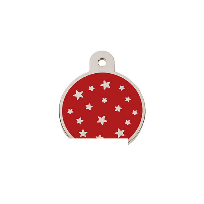 Plaque d'identification pour collier Imarc PetScribe Passion Rouge Argent Plaque d'identification pour collier Imarc PetScribe Passion Rouge Argent