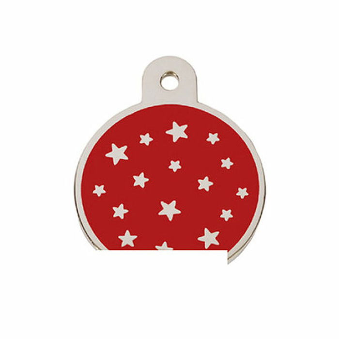 Plaque d'identification pour collier Imarc PetScribe Passion Rouge Argent Plaque d'identification pour collier Imarc PetScribe Passion Rouge Argent