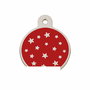 Plaque d'identification pour collier Imarc PetScribe Passion Rouge Argent