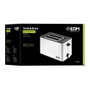Edm Tostadora double fente blanc design 850 W métal 25,2x16,2x19,5 cm