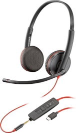 HP Blackwire C3225 Stereo USB-C Headset Noir