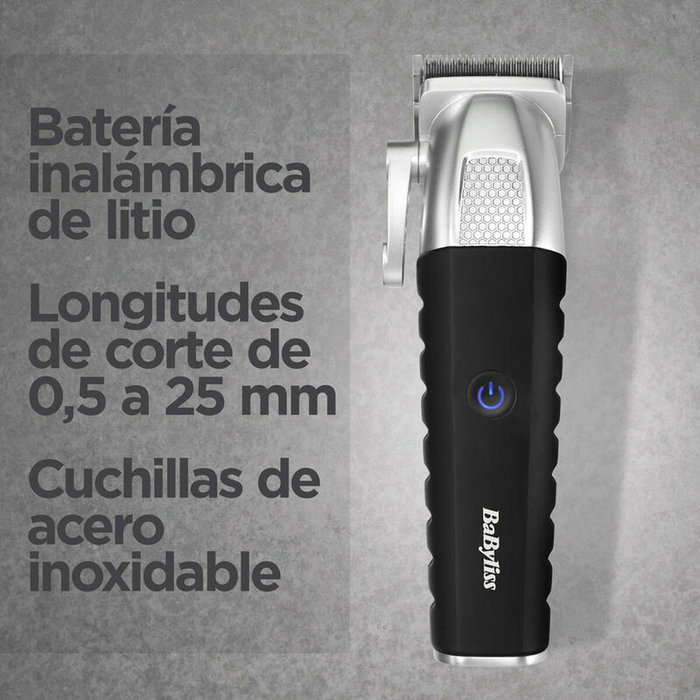 Babyliss Tondeuse E812E Lithium Power Noir et Gris Babyliss Tondeuse E812E Lithium Power Noir et Gris