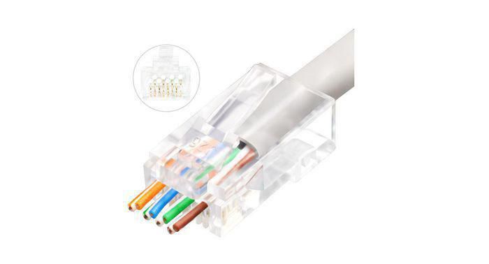 Lanview Connecteur RJ45 UTP Cat6A AWG23-24, boîte de 50 pièces Lanview Connecteur RJ45 UTP Cat6A AWG23-24, boîte de 50 pièces