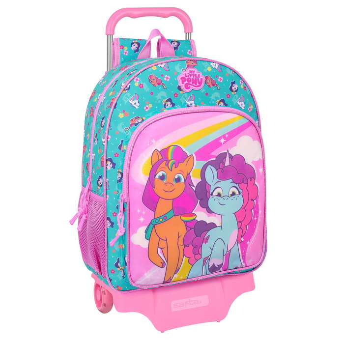 Cartable à roulettes My Little Pony Magic Rose Turquoise 33 x 42 x 14 cm Cartable à roulettes My Little Pony Magic Rose Turquoise 33 x 42 x 14 cm