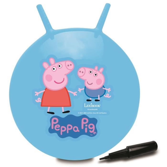 Lexibook Balle à sauter Gonflable Peppa Pig - Bleu