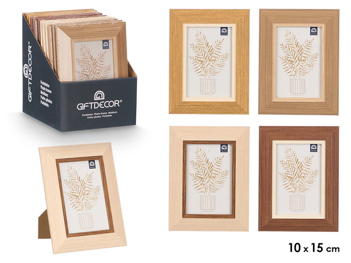 GIFTDECOR Lot de 24 cadres photo en relief 10x15 cm assortis GIFTDECOR Lot de 24 cadres photo en relief 10x15 cm assortis