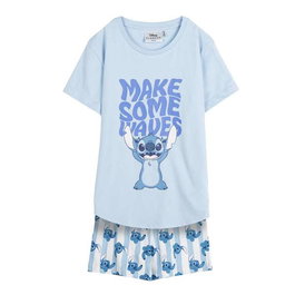 Cerdá - Pyjama court enfant 8 ans en jersey single jersey stitch - Bleu