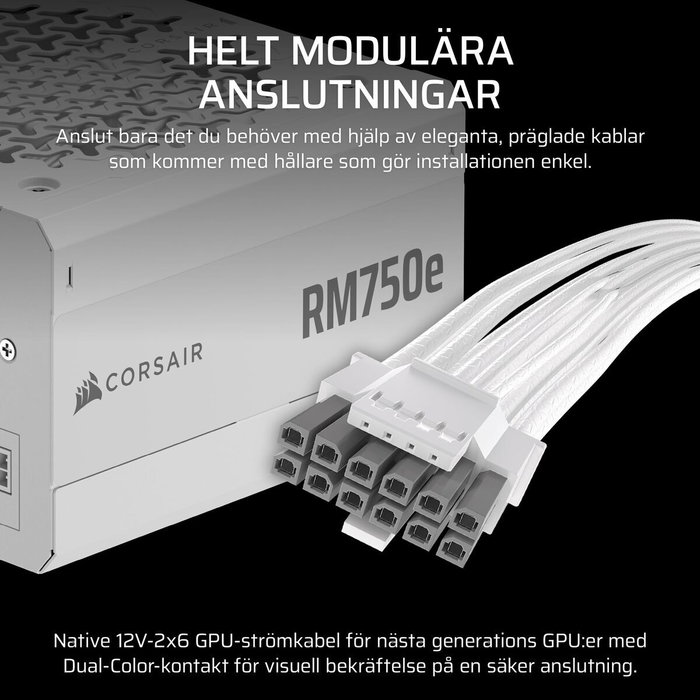 Corsair RM750e 750 W ATX 3.1 Blanc