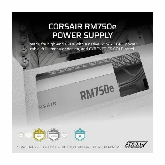 Corsair RM750e 750 W ATX 3.1 Blanc