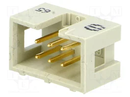 HARTING Connecteur IDC mâle 6 broches 2x3 THT