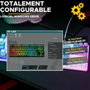 The G-Lab KEYZ CAESIUM Clavier Gamer TKL RGB Blanc et gris