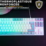 The G-Lab KEYZ CAESIUM Clavier Gamer TKL RGB Blanc et gris