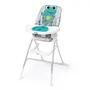Baby Einstein Neptune - Chaise haute pliante bébé 6 mois à 3 ans, avec tapis d'eau, plateau amovible, assiette Twist & Dine et harnais 5 points