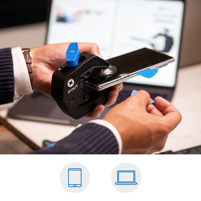 iFixit Anti-Clamp - Pince à ventouse pour réparation mains-libres, outil de précision pour écrans smartphone, tablette et PC, ouverture sans fissure, force ajustable à l'infini iFixit Anti-Clamp - Pince à ventouse pour réparation mains-libres, outil de précision pour écrans smartphone, tablette et PC, ouverture sans fissure, force ajustable à l'infini