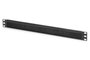 Digitus 1U Panneau de gestion de câbles à brosses, 44x483x11 mm, brosse 27x423 mm, noir (RAL 9005)