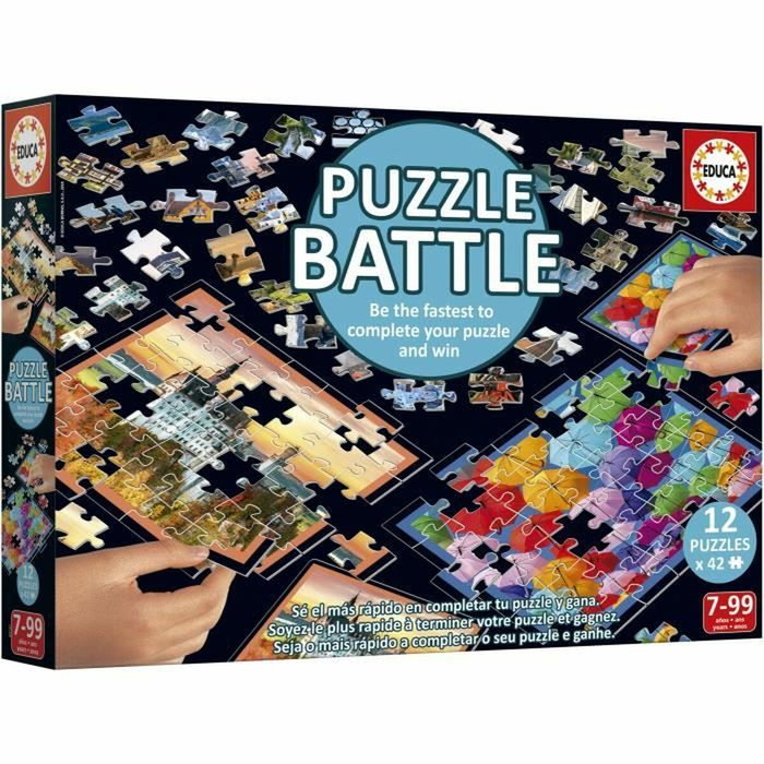Educa Battle Travel - 12 puzzles de 42 pièces Educa Battle Travel - 12 puzzles de 42 pièces