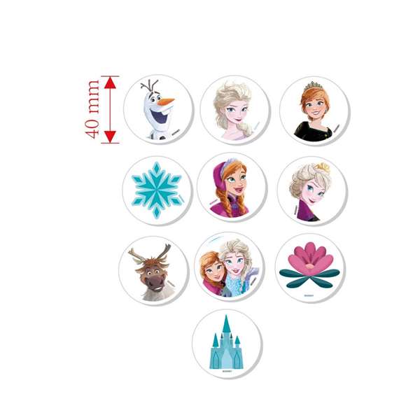 Safta Lot de 10 gommes à effacer Frozen 25x30 cm