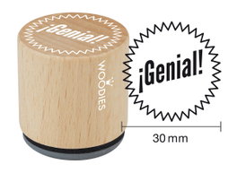 Woodies Tampon en bois et caoutchouc Genial 33x30mm