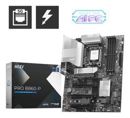 MSI PRO B860-P ATX Carte Mère Intel LGA 1851 DDR5 PCIe 5.0 5 GbE