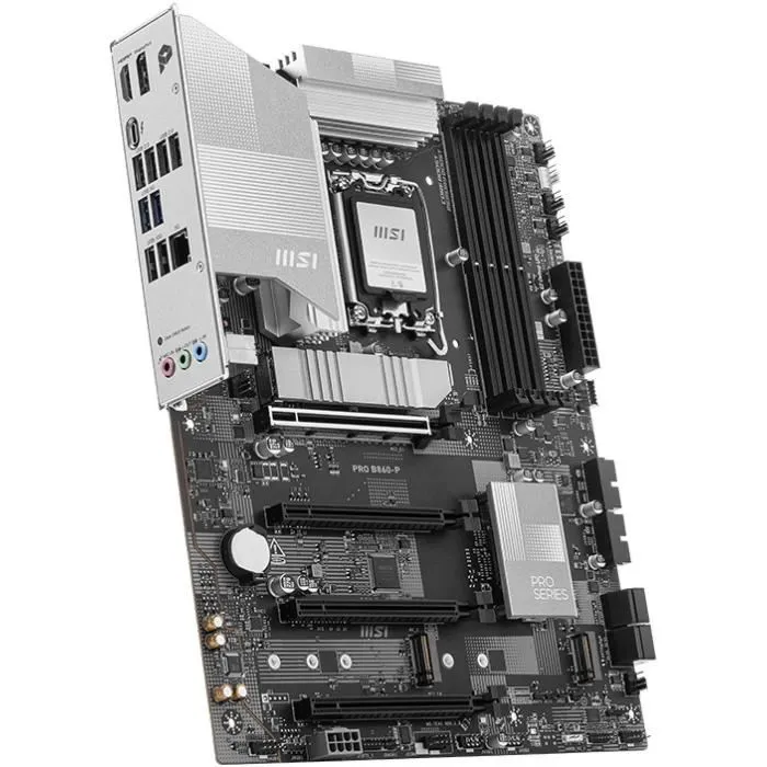 MSI PRO B860-P Carte mère ATX Intel B860 LGA 1851 Socket V1 DDR5 5 GbE pour Core Ultra Série 2