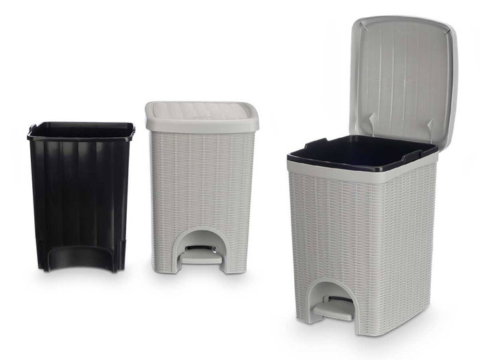 STEFANPLAST Elegance Poubelle 20L Gris clair