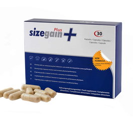 Sizegain Plus - Complément alimentaire masculin pour la virilité et la performance sexuelle - Boîte de 30 capsules