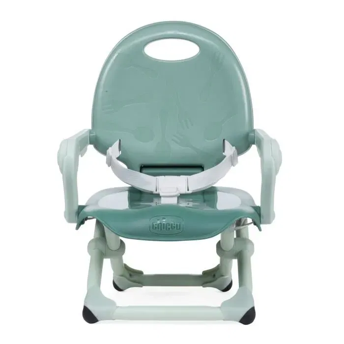 Chicco Pocket Snack Sage - Rehausseur de table pour bébé 6-36 mois, ultra-compact, léger avec poignée intégrée et plateau réglable amovible Chicco Pocket Snack Sage - Rehausseur de table pour bébé 6-36 mois, ultra-compact, léger avec poignée intégrée et plateau réglable amovible