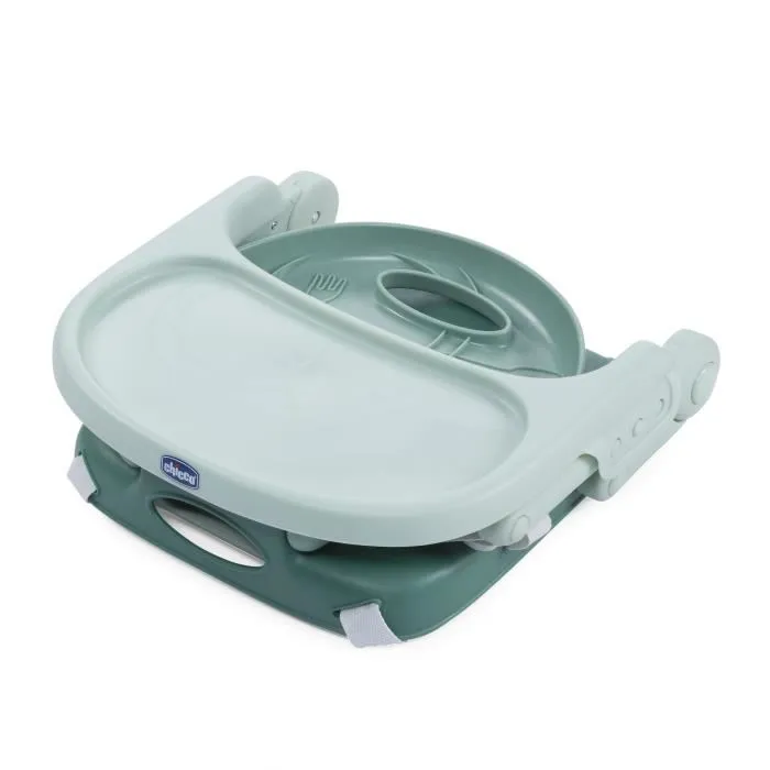 Chicco Pocket Snack Sage - Rehausseur de table pour bébé 6-36 mois, ultra-compact, léger avec poignée intégrée et plateau réglable amovible Chicco Pocket Snack Sage - Rehausseur de table pour bébé 6-36 mois, ultra-compact, léger avec poignée intégrée et plateau réglable amovible