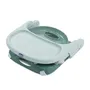 Chicco Pocket Snack Sage - Rehausseur de table pour bébé 6-36 mois, ultra-compact, léger avec poignée intégrée et plateau réglable amovible