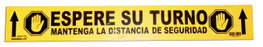 NORMALUZ Ruban Adhésif de Signalisation ESPERE SU TURNO BA81100, Pack de 10, 70x10 mm