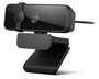 Lenovo Essential Webcam FHD 1080P avec micros stéréo double, obturateur de confidentialité, objectif grand angle 95°, USB, connexion trépied - Noir