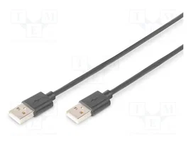 DIGITUS Câble USB 2.0 High Speed USB-A vers USB-A 1m
