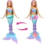 Barbie Poupée Sirène Flower Magic - Fleurs Éclorent - Jouet à Jouer dans l'Eau Multicolore - Pour Enfants de 3 à 10 Ans