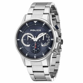 Montre Homme Police Argenté