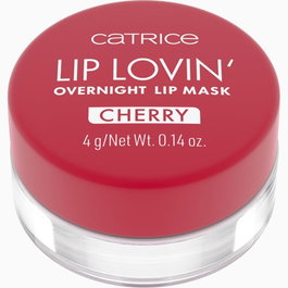 Catrice Masque à Lèvres de Nuit Lip Lovin' 020-Cherry Pop Hydratant Nourrissant au Beurre de Karité et Vitamine E 4g